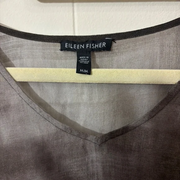 Eileen Fisher 100% silk sheer top - M - Picture 3 of 3